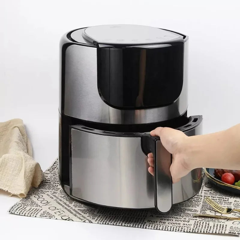 Fritadeira Elétrica Air Fryer 5L 1400w com Pausa Automática Antiaderente