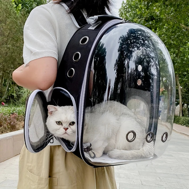 Mochila Pet Acrílico Para Cachorro Gato Cão Visão Panorâmica