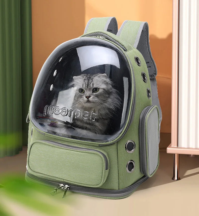 Pet Cat - Mochila de viagem ao ar livre para gatos e cães pequenos Respirável