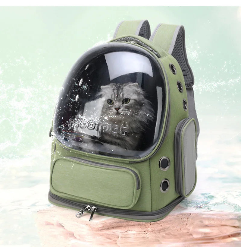 Pet Cat - Mochila de viagem ao ar livre para gatos e cães pequenos Respirável